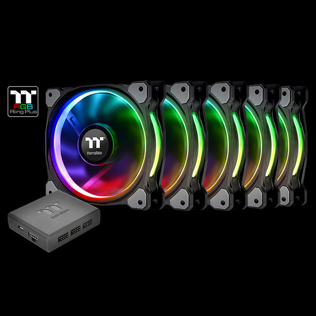 periskop motto indtryk Riing Plus 12 RGB Radiator Fan TT Premium Edition (5 Fan Pack) | ttpremium