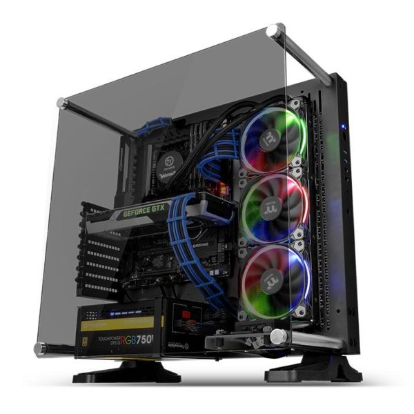 Core P3 Temperd Glass Edition Black Open Frame Chassis